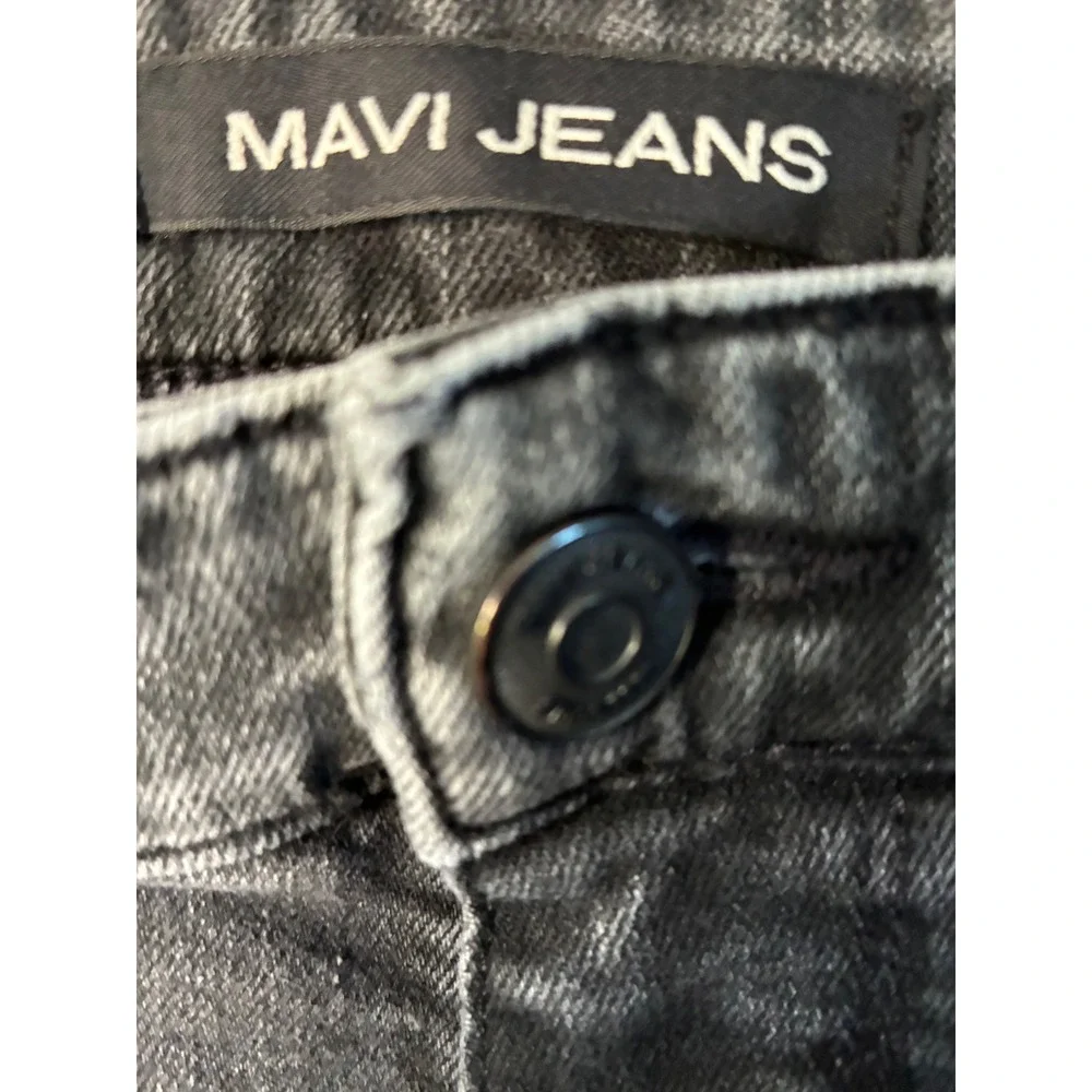Mavi Mens Slim Fit Dark Grey Faded Denim Jeans 34x28 XSU08282